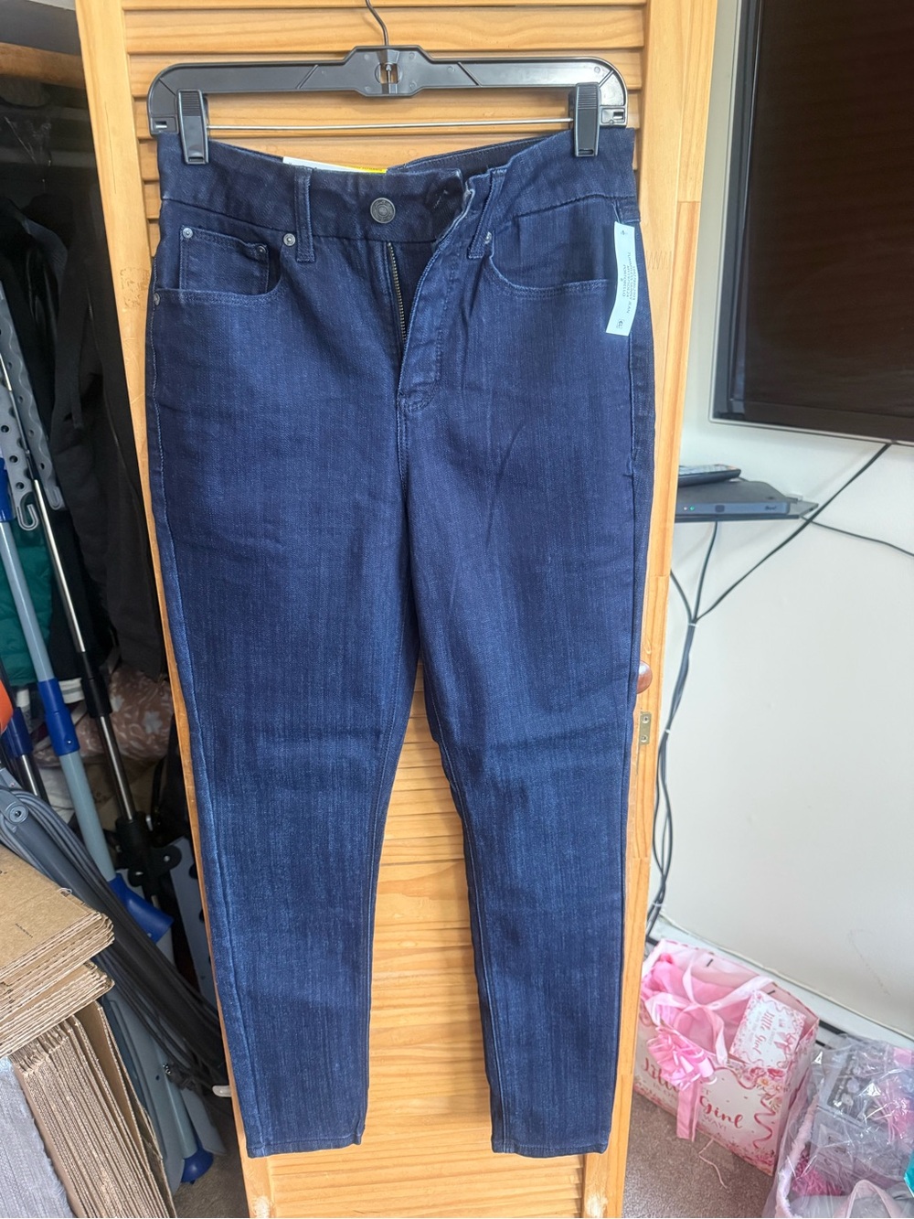 Seven7 womens Slim Dark Blue Jeans